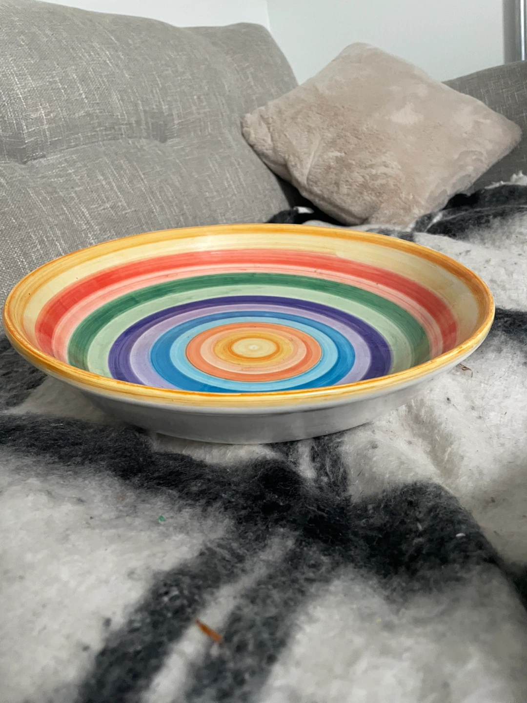Colorful Striped Fruit Bowl - Large - photo 4