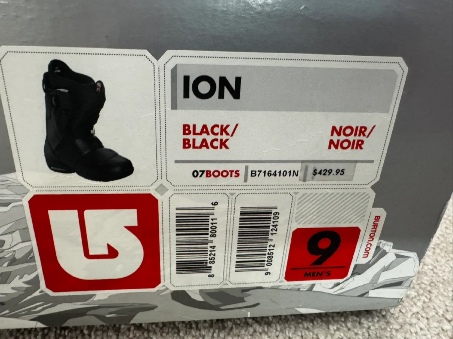 Burton Outlast Snowboard Boots.  Size 9 image indicator(6)
