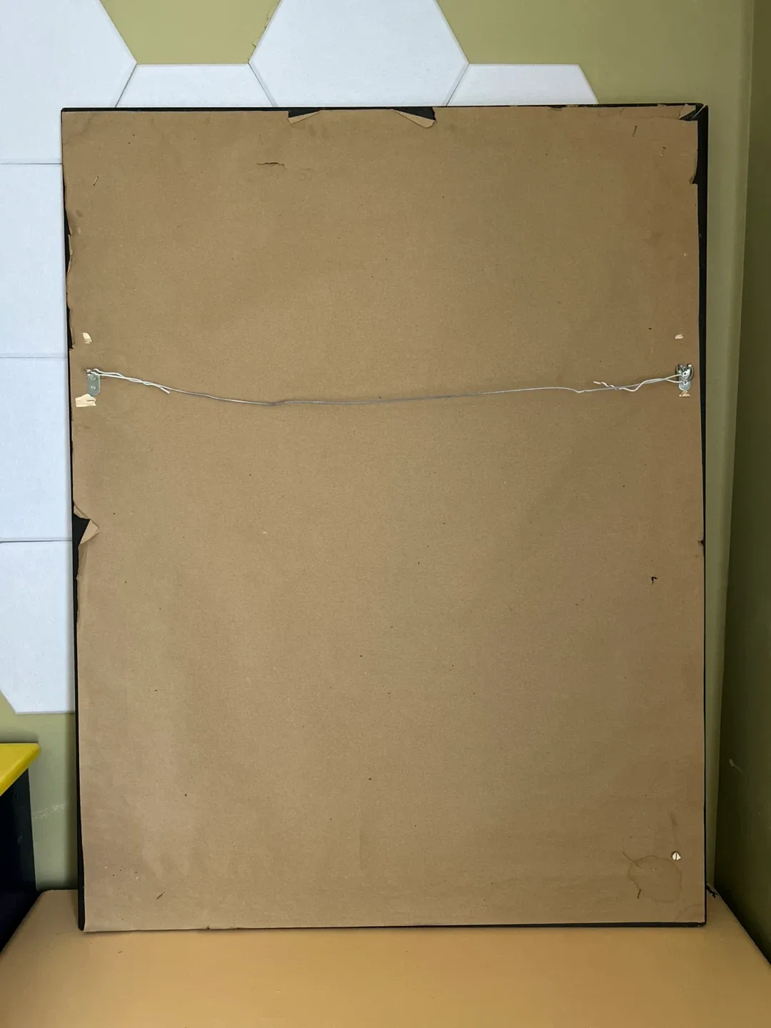 Large Mirror with Textured Frame image indicator(2)