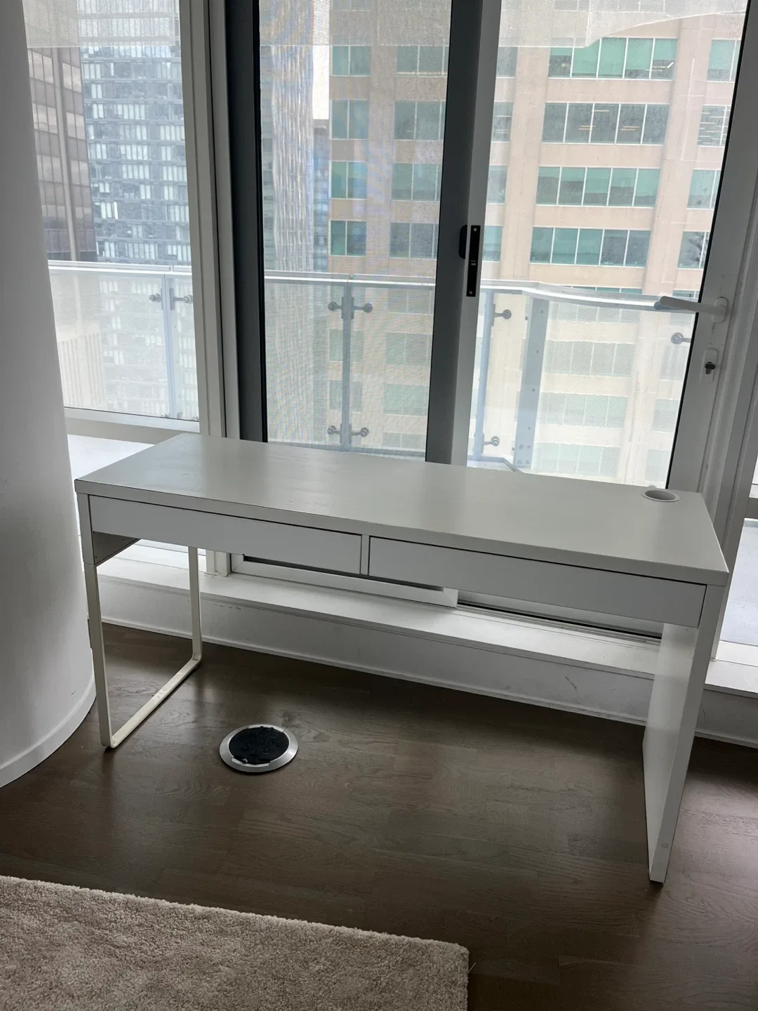 White Desk with Drawers