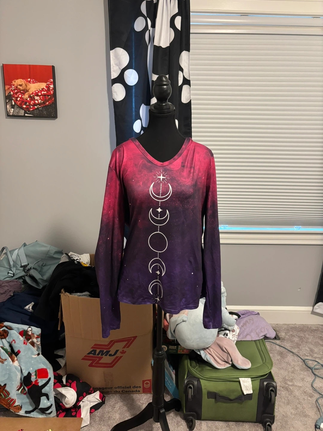 Long Sleeve Moon Phases Top