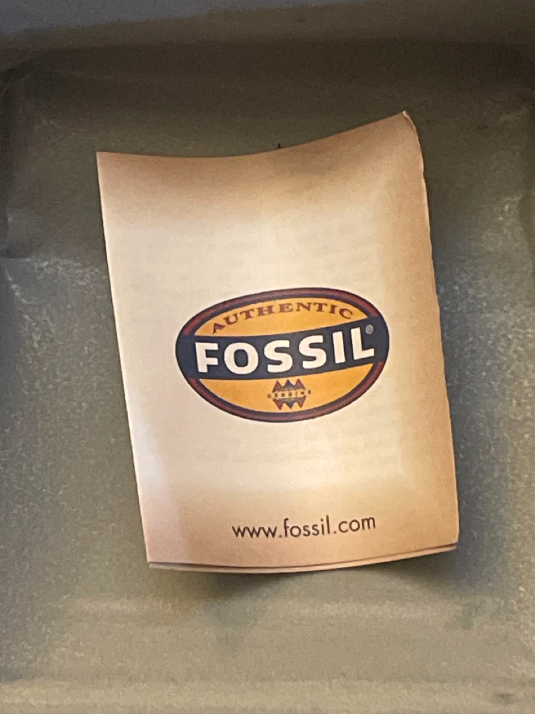 Fossil Travel Alarm Clock Genuine Leather Case - photo 3