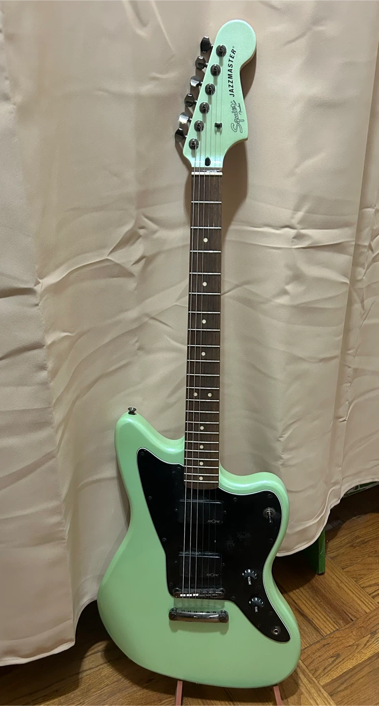 Fender Squier Jazzmaster Electric Guitar - Surf Green - photo 3