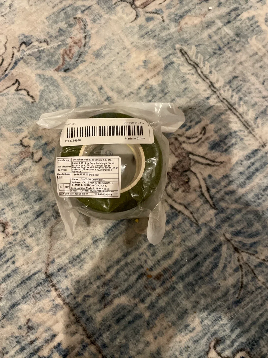 New Olive Green Floral Tape