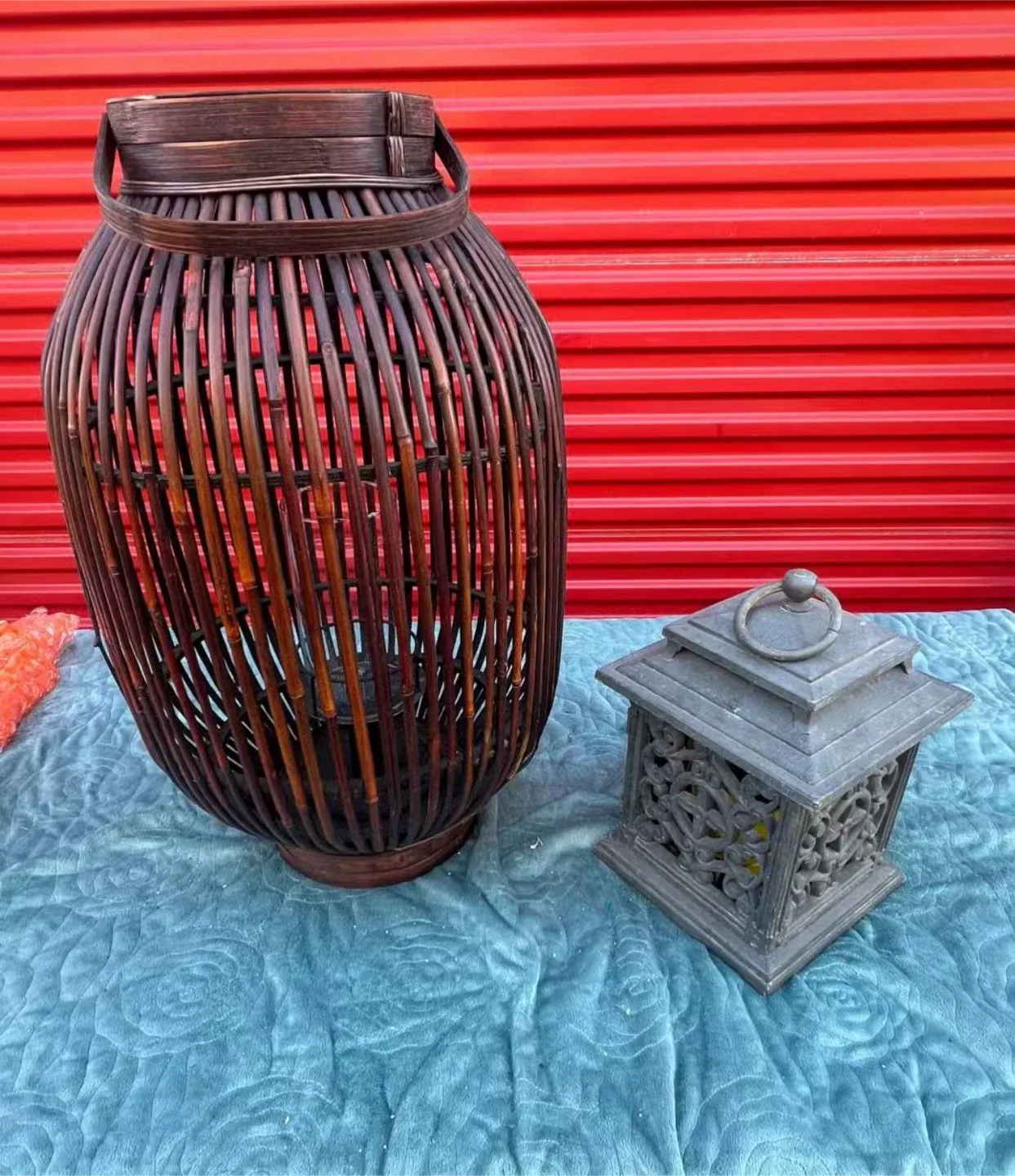 Decorative Wicker & Metal Lanterns
