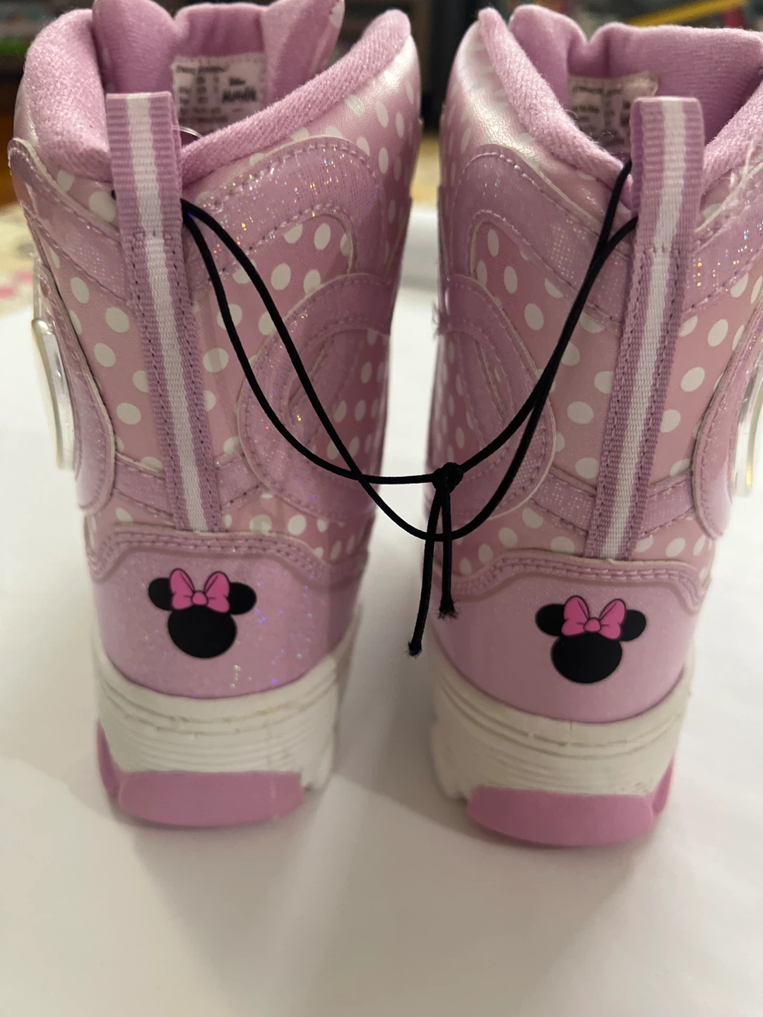 Minnie Mouse Pink Polka Dot Snow Boots size toddler 10 - photo 3