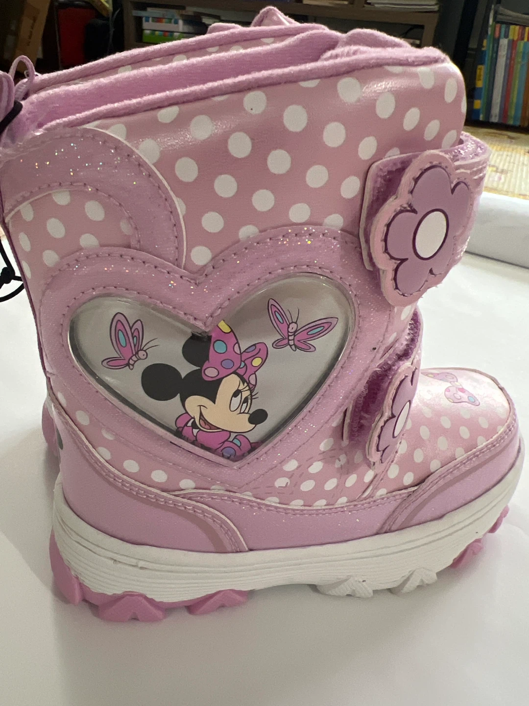 Minnie Mouse Pink Polka Dot Snow Boots size toddler 10 - photo 4