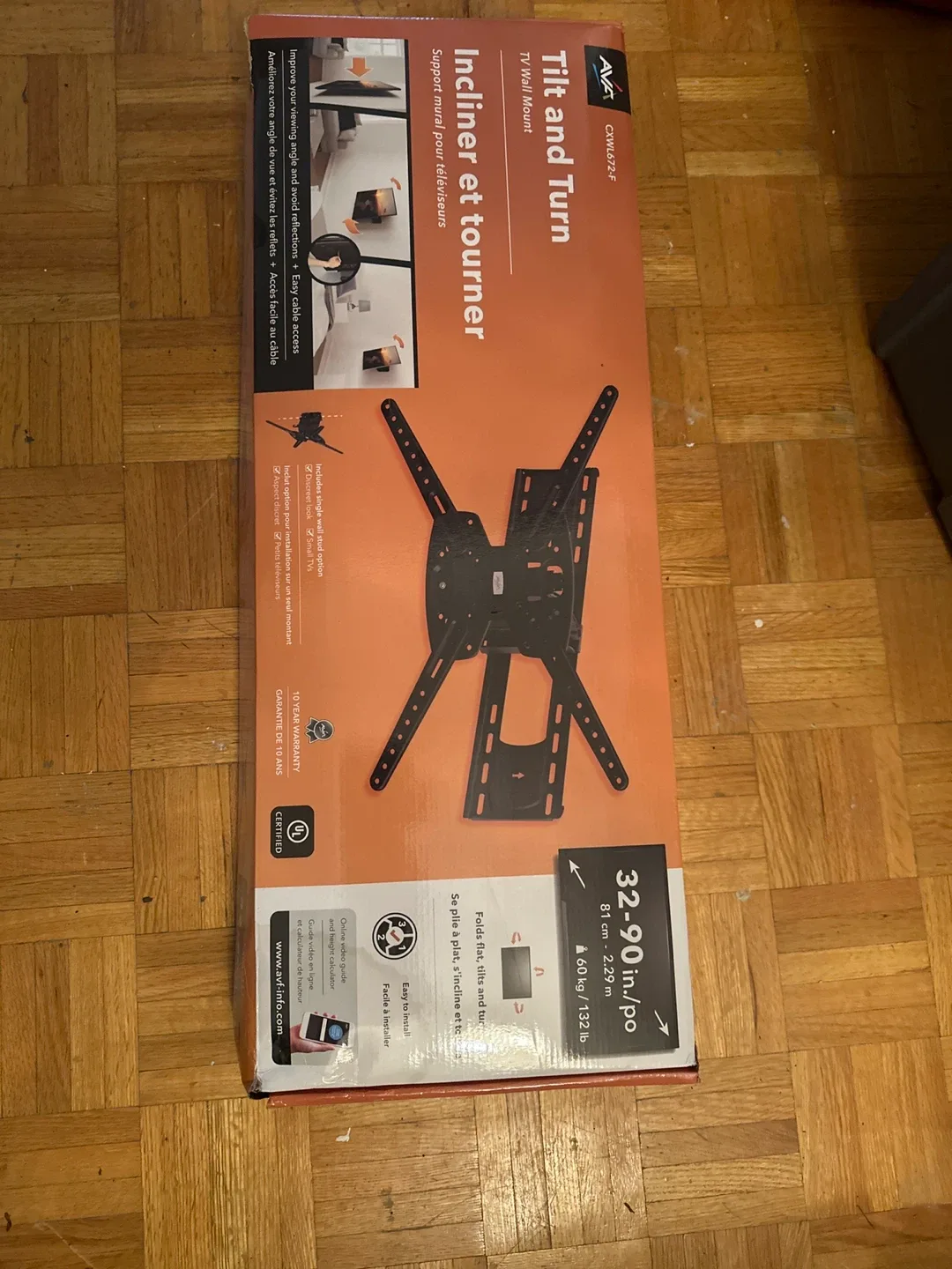 AVA CXWL672-F Tilt and Turn TV Wall Mount 32-90"