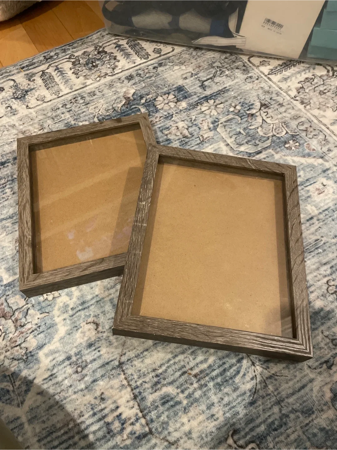 Two Wood frames/ shadow boxes -$5 for both