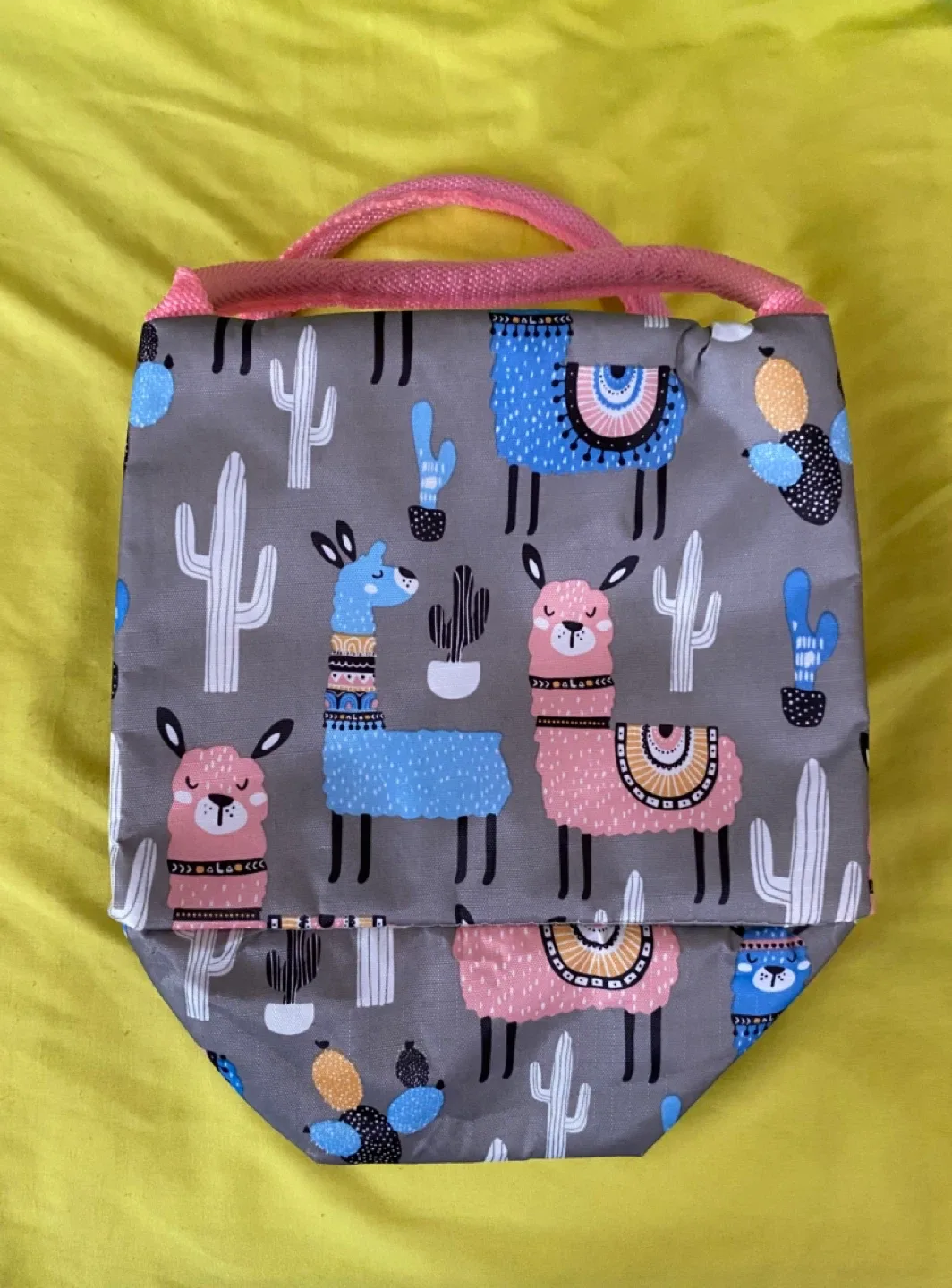 Llama Print Kids Lunch Bag