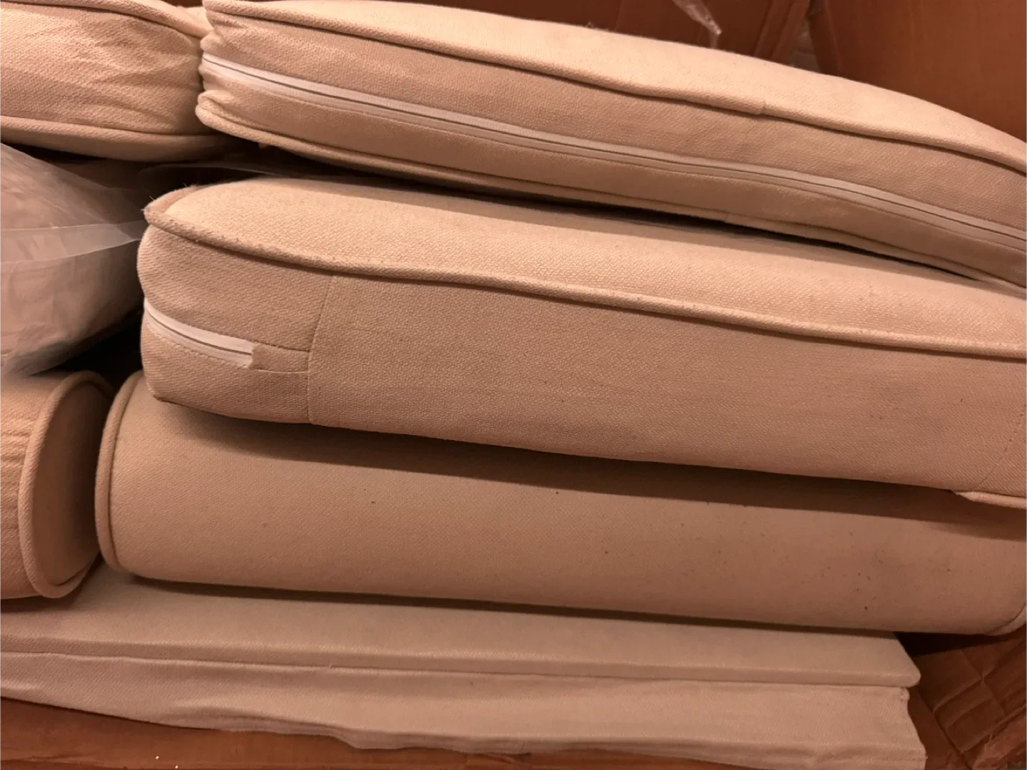 59" LIGHT GREY LOVESEAT- INCOMPLETE image indicator(3)