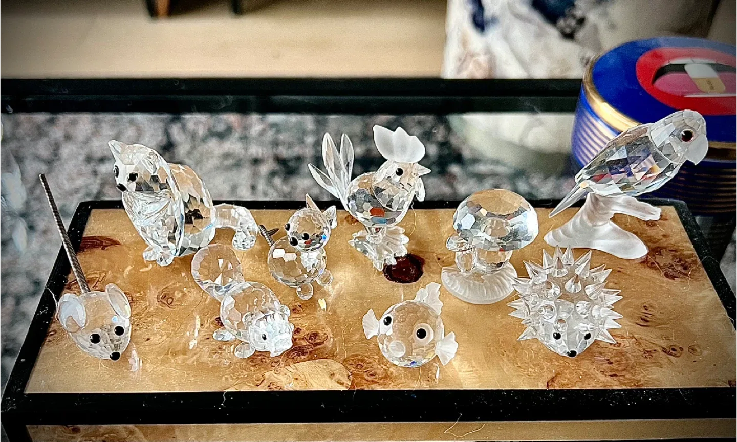 Collection of 9 Swarovski Retired 80/90s Figurines