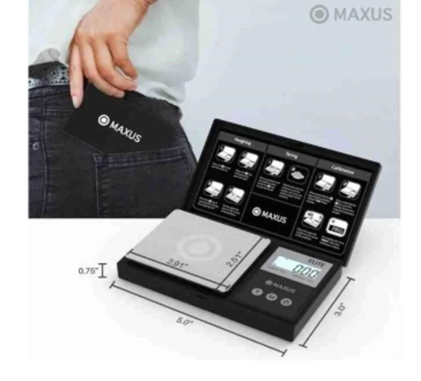 MAXUS Precision Pocket Scale 500g x 0