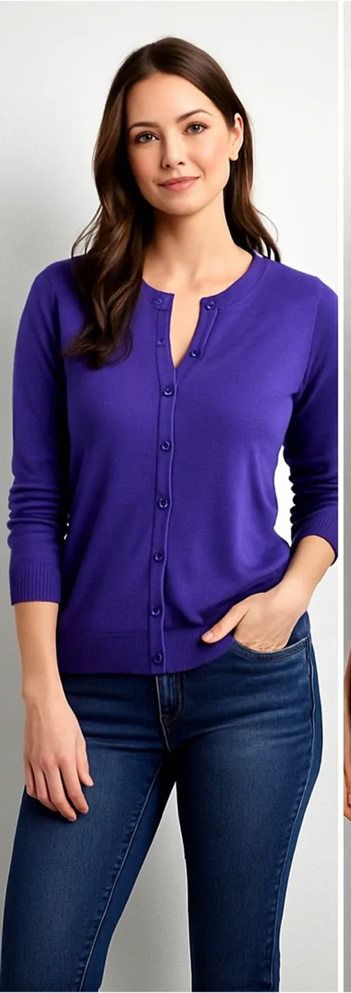 J.Crew Purple Cardigan image indicator(2)
