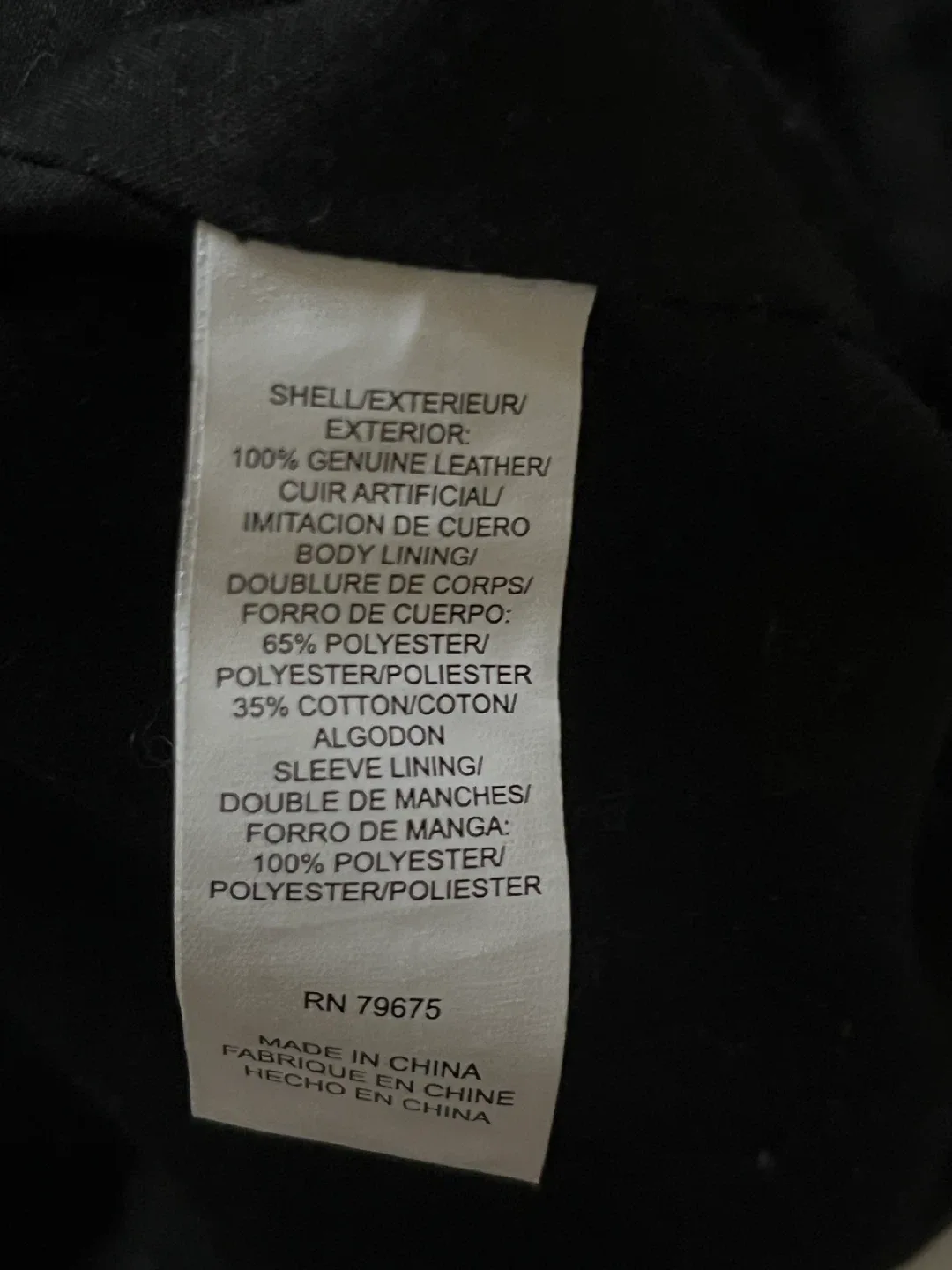 Women’s Genuine Leather Jacket - Size XL image indicator(6)