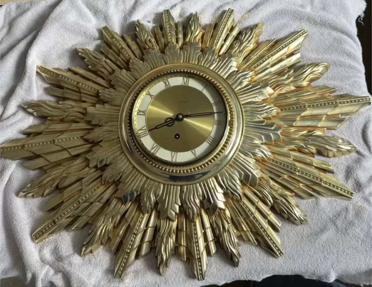 Vintage Ele-Art Sunburst Clock - Made in Germany