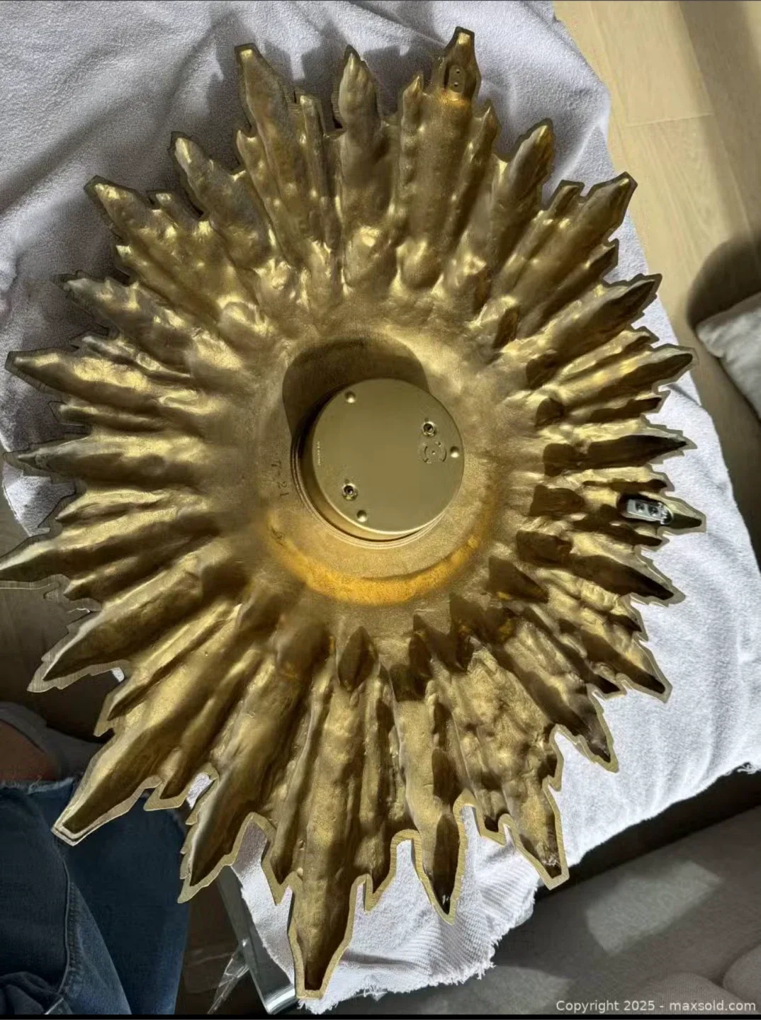 Vintage Ele-Art Sunburst Clock - Made in Germany image indicator(4)