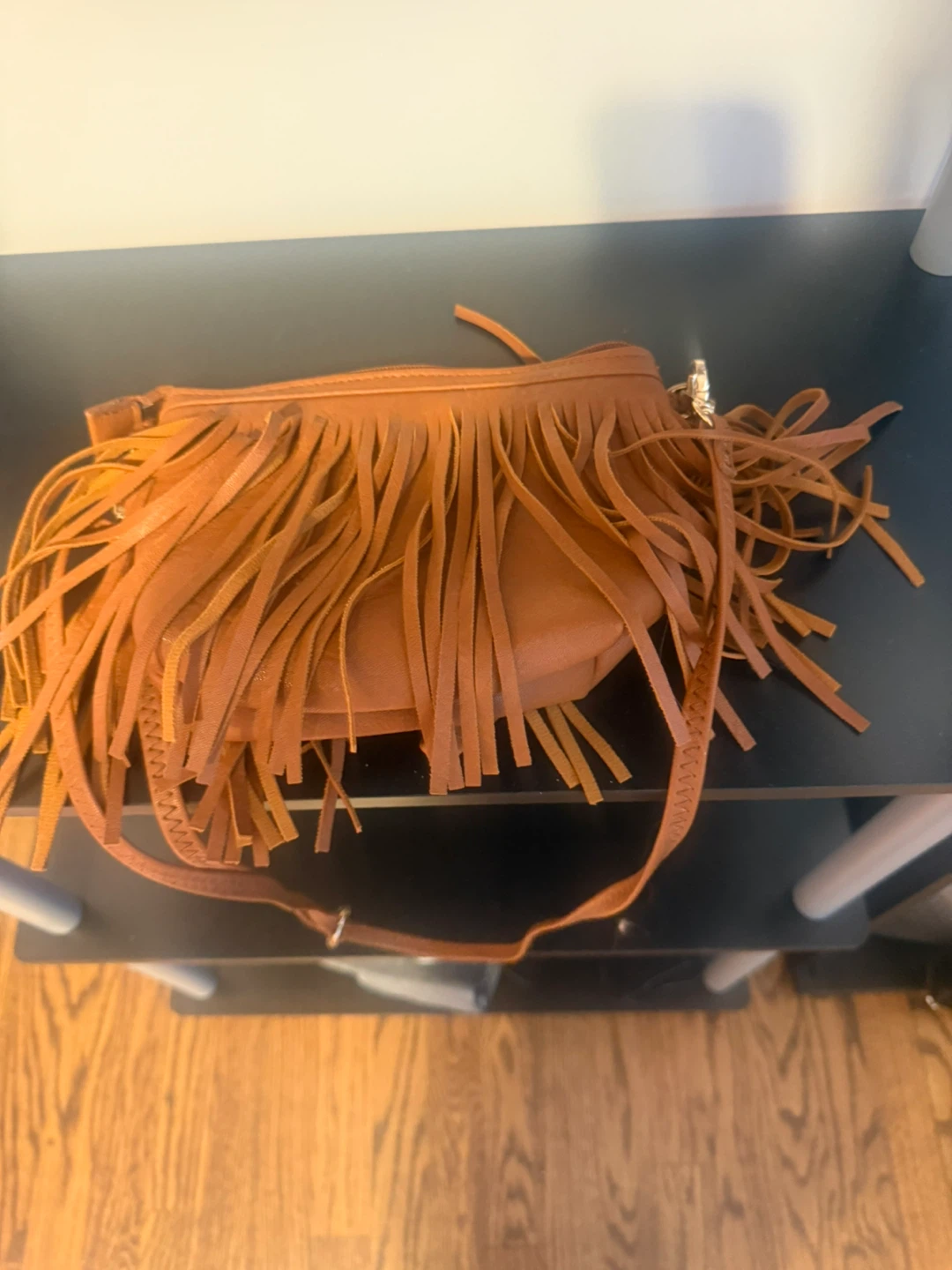 Fashion Puzzle Brown Fringe Crossbody Bag - photo 2