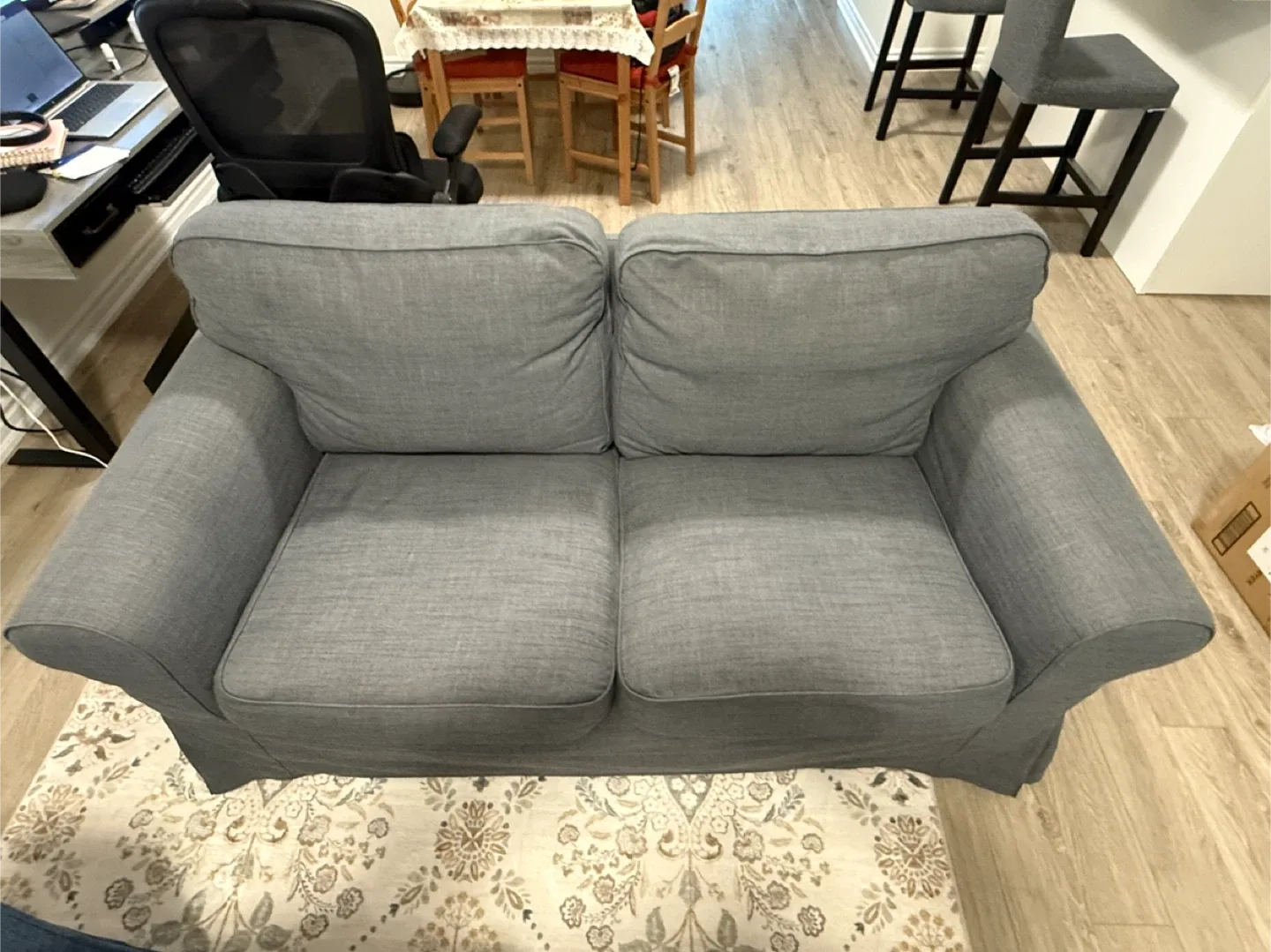 IKEA 2-Seat Sofa - Grey image indicator(2)