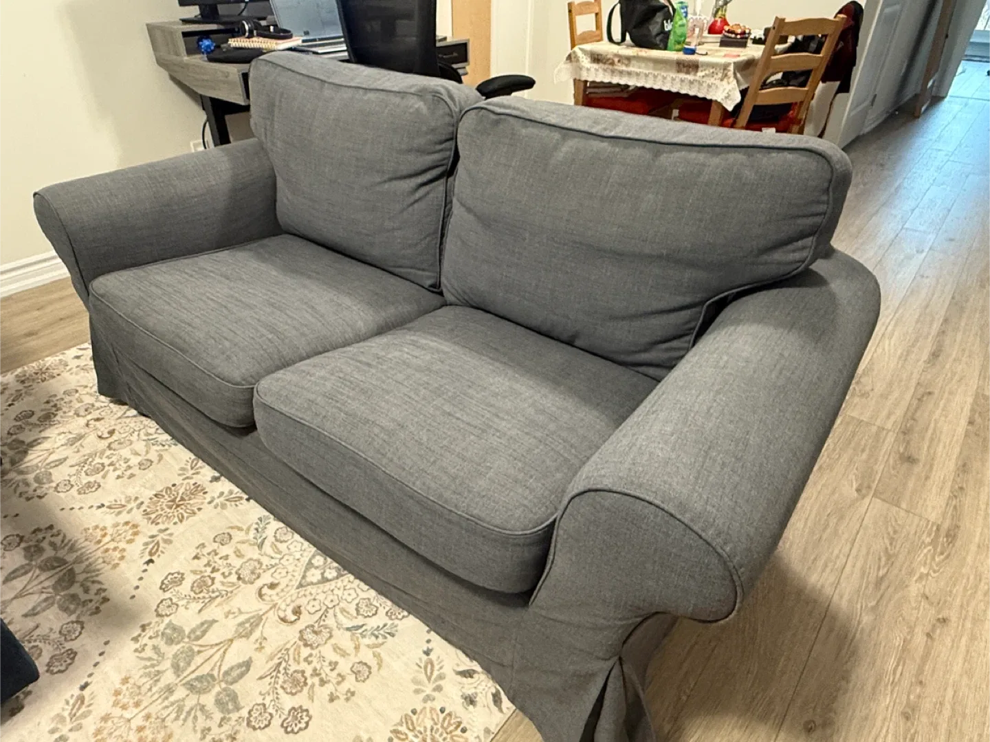 IKEA 2-Seat Sofa - Grey