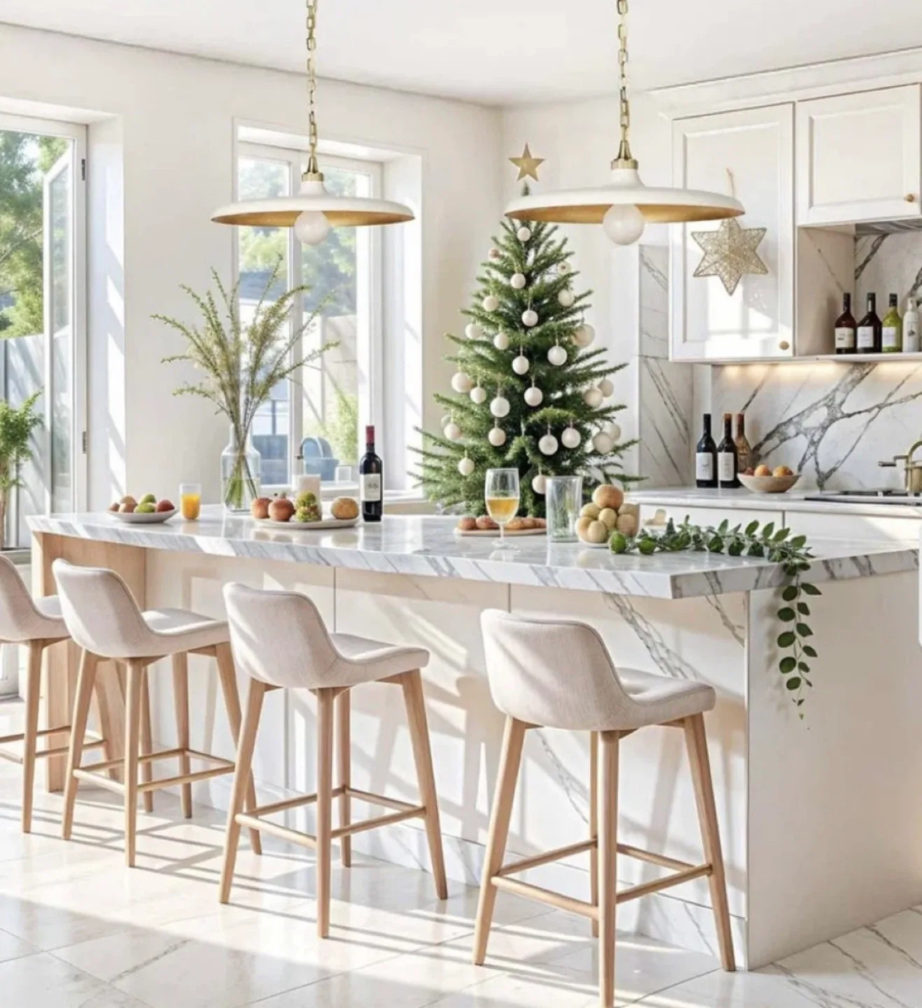 NEW Natalia White Dome Pendant Light - 20" image indicator(2)