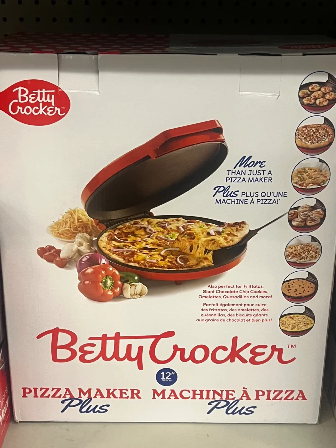 Betty Crocker 12" Pizza Maker - Like New!