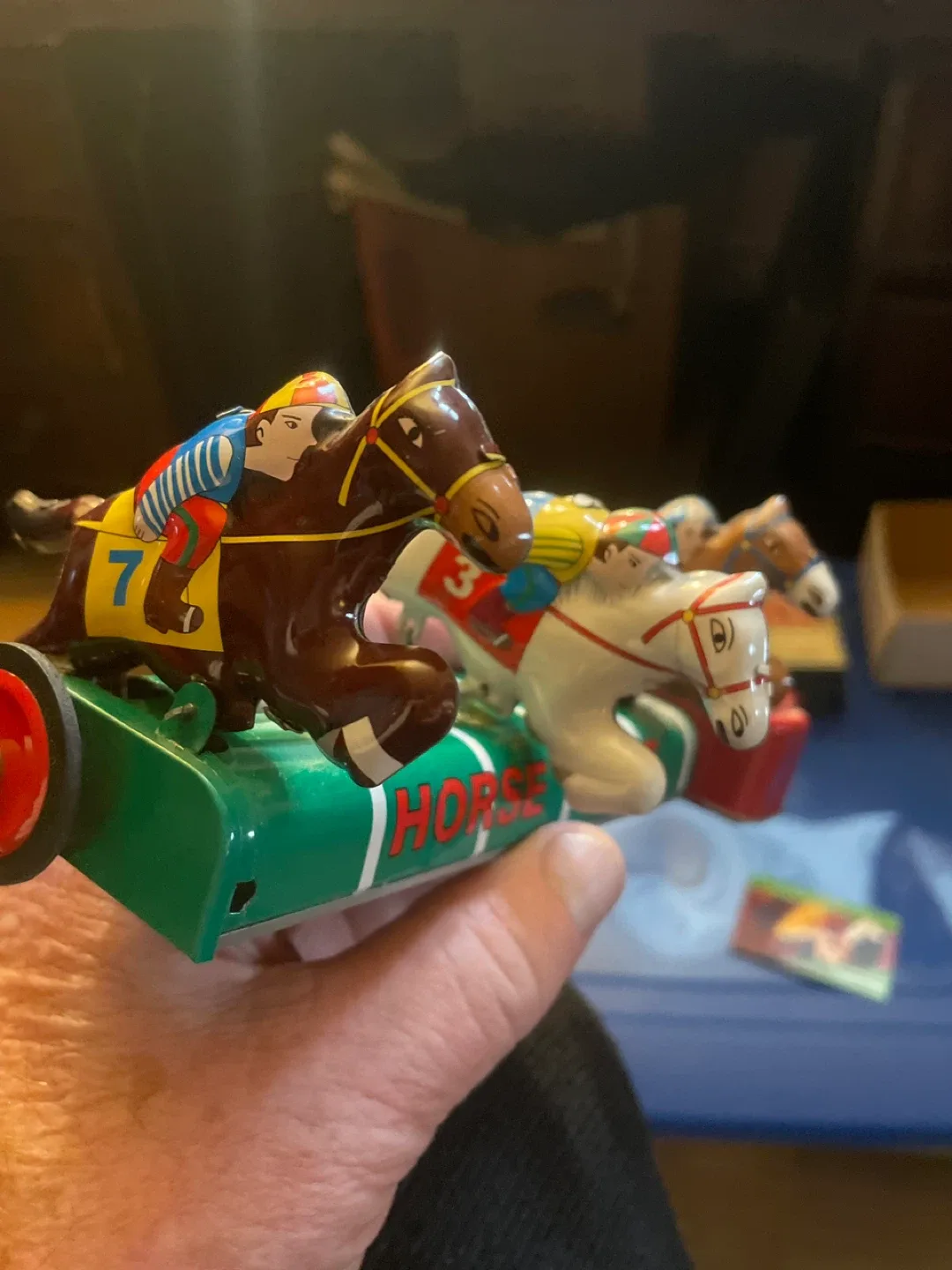 Schylling Tin Wind Up Horse Race - Collector's Edition image indicator(4)