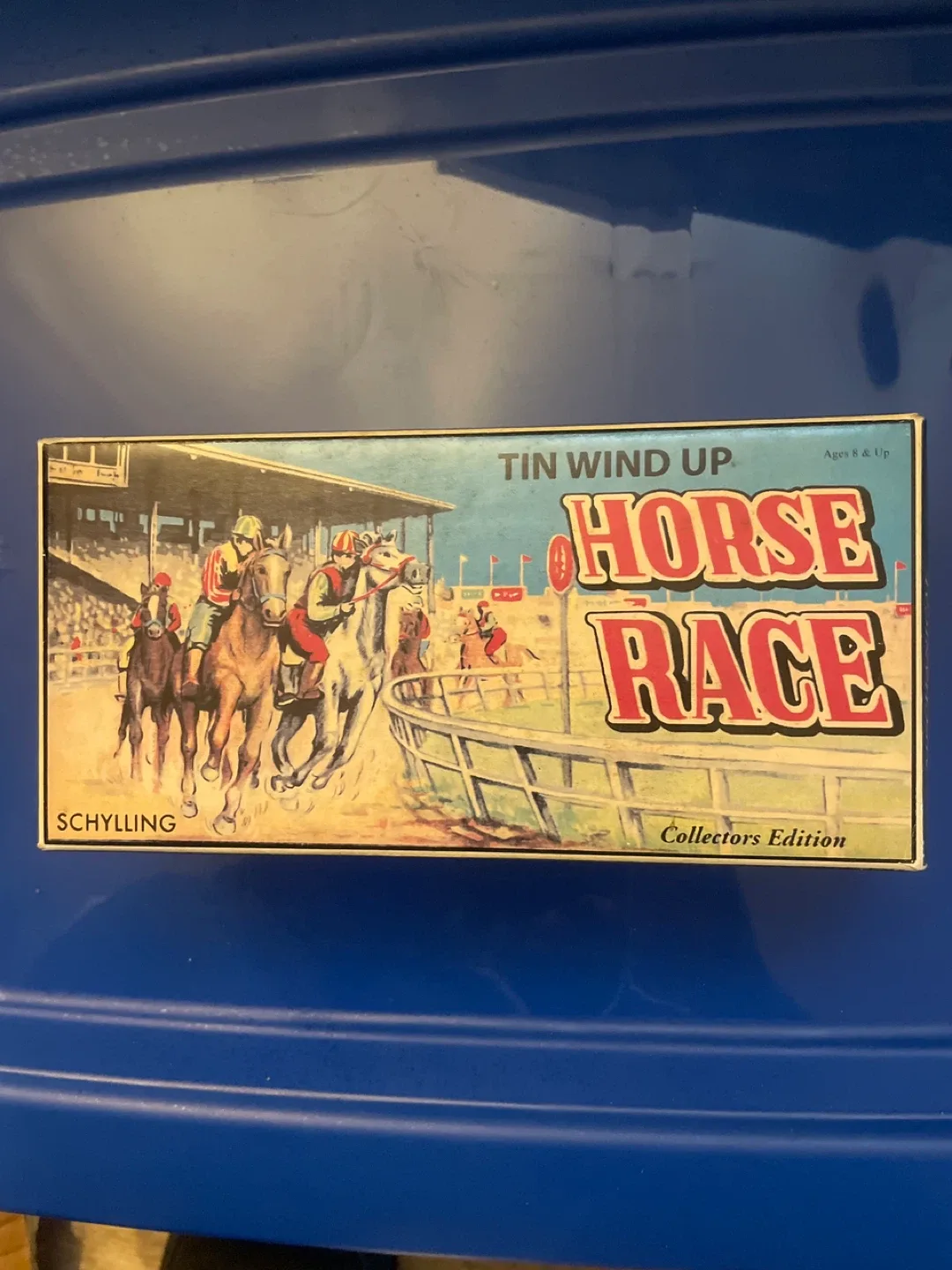 Schylling Tin Wind Up Horse Race - Collector's Edition