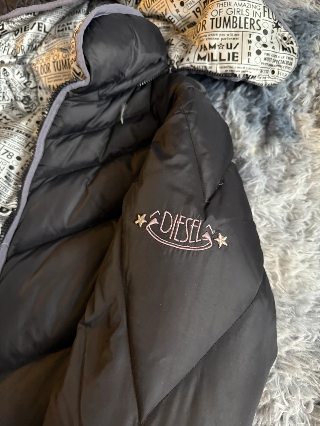 Diesel Black Padded Down Jacket - photo 3