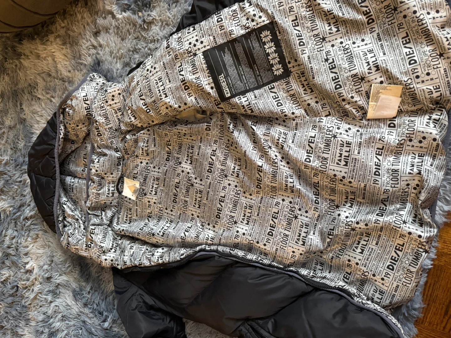 Diesel Black Padded Down Jacket - photo 4
