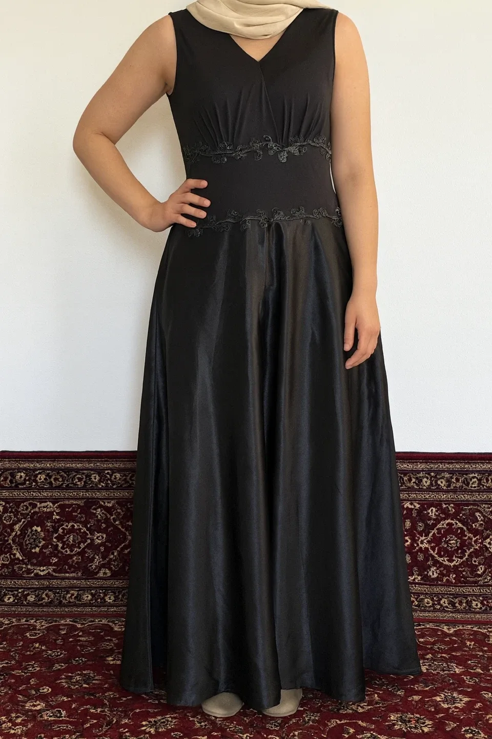 Black Sleeveless Maxi Dress