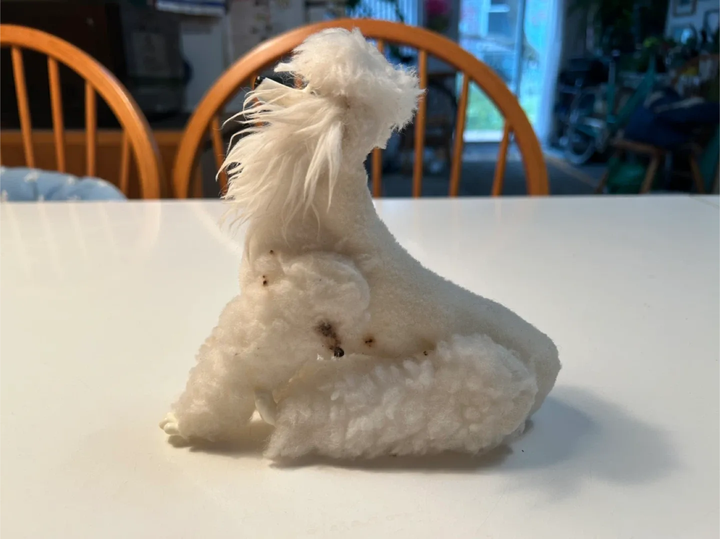 Vintage White Poodle Dog Figurine image indicator(2)