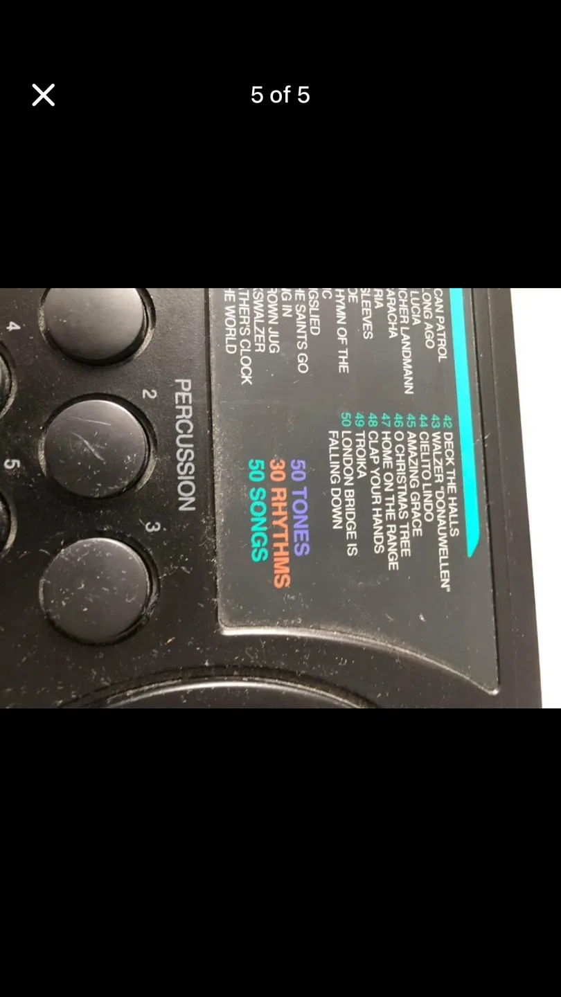 Black MIDI Keyboard with 50 Rhythms & Songs image indicator(4)