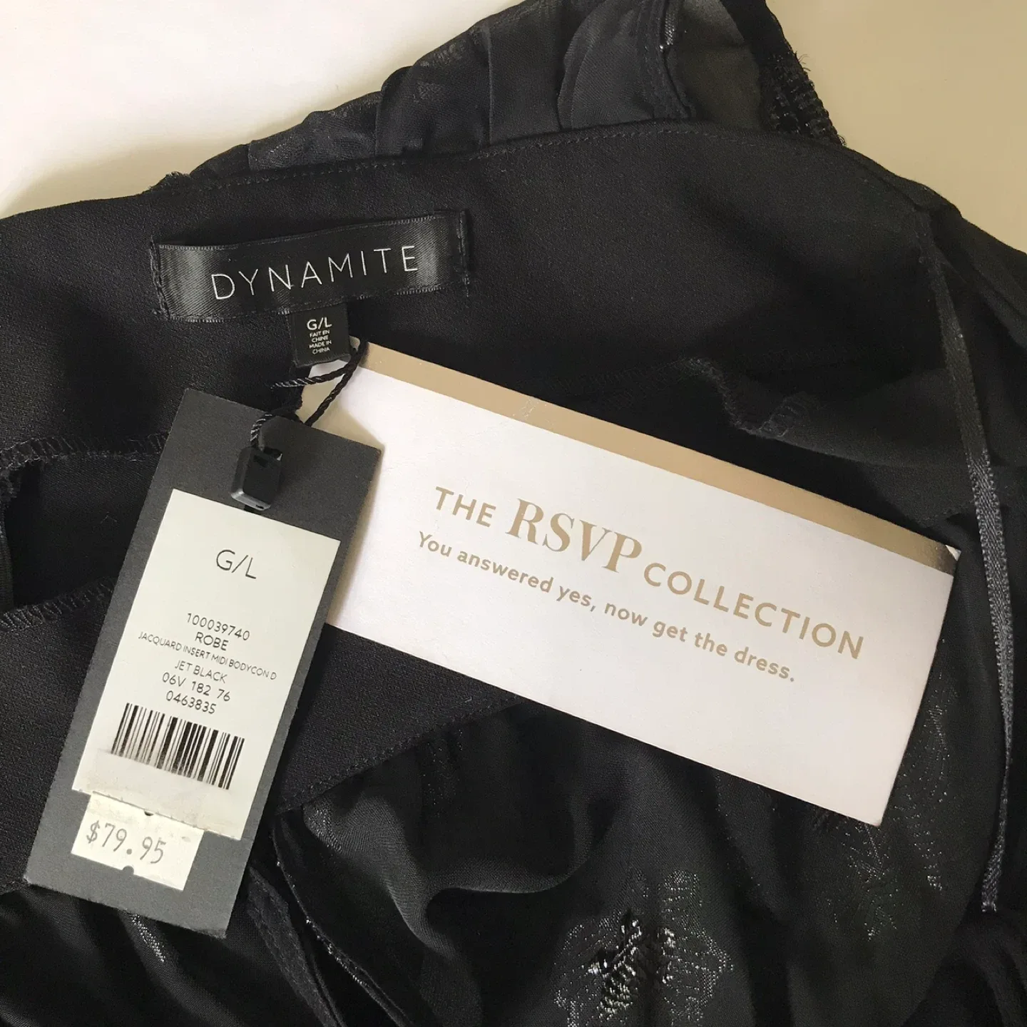 Dynamite Black Dress, Size L image indicator(5)