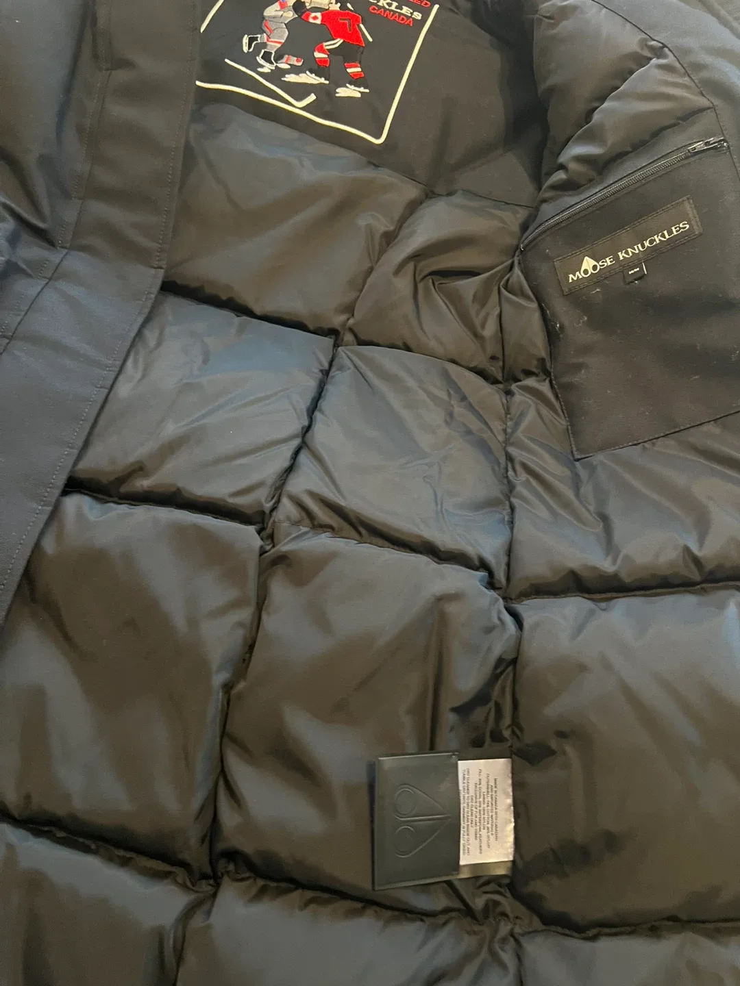 Moose Knuckles Black Down Parka (New) - Size M image indicator(4)