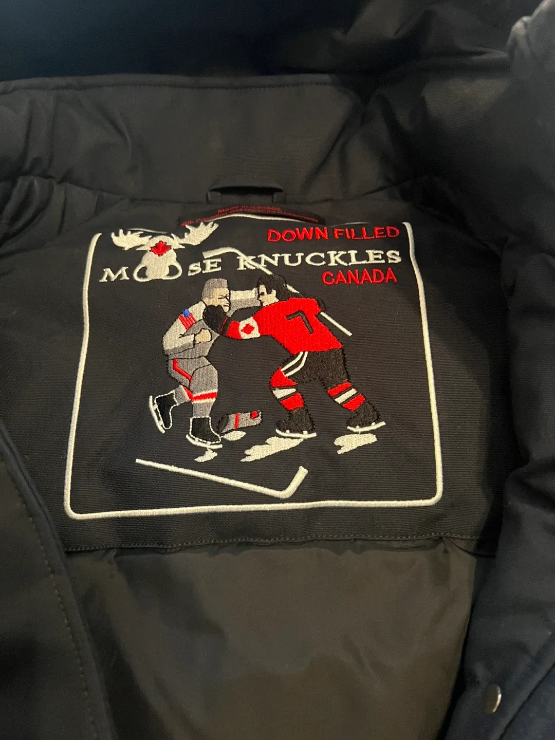 Moose Knuckles Black Down Parka (New) - Size M image indicator(6)