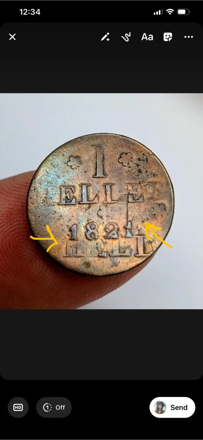 1821 Coin double slam
