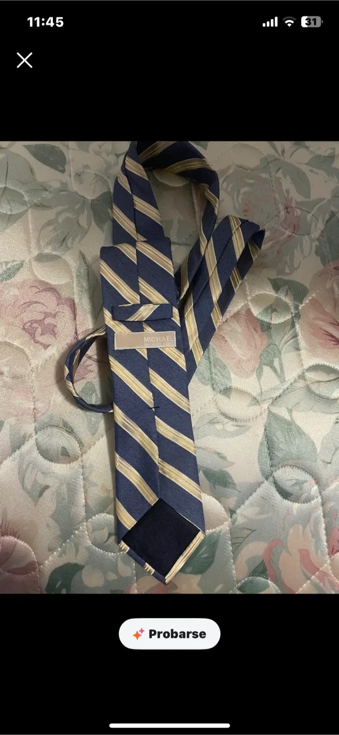 Michael Michael Kors Blue Striped Tie