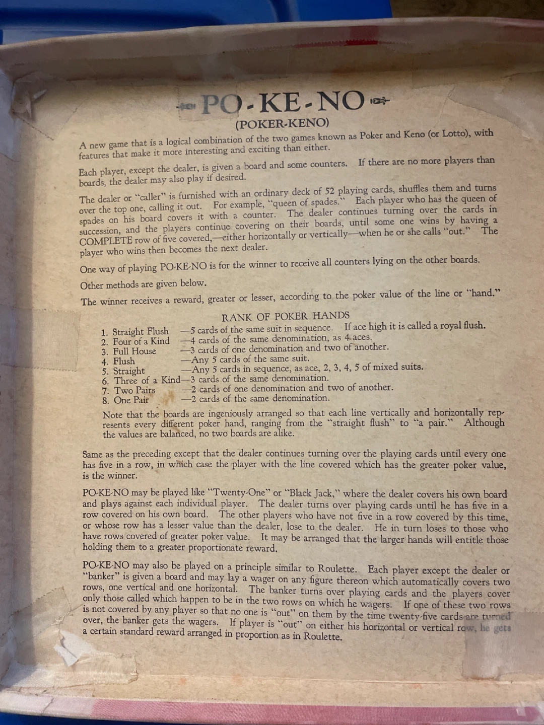 Bicycle Playing Cards & Po-Ke-No Set - photo 2
