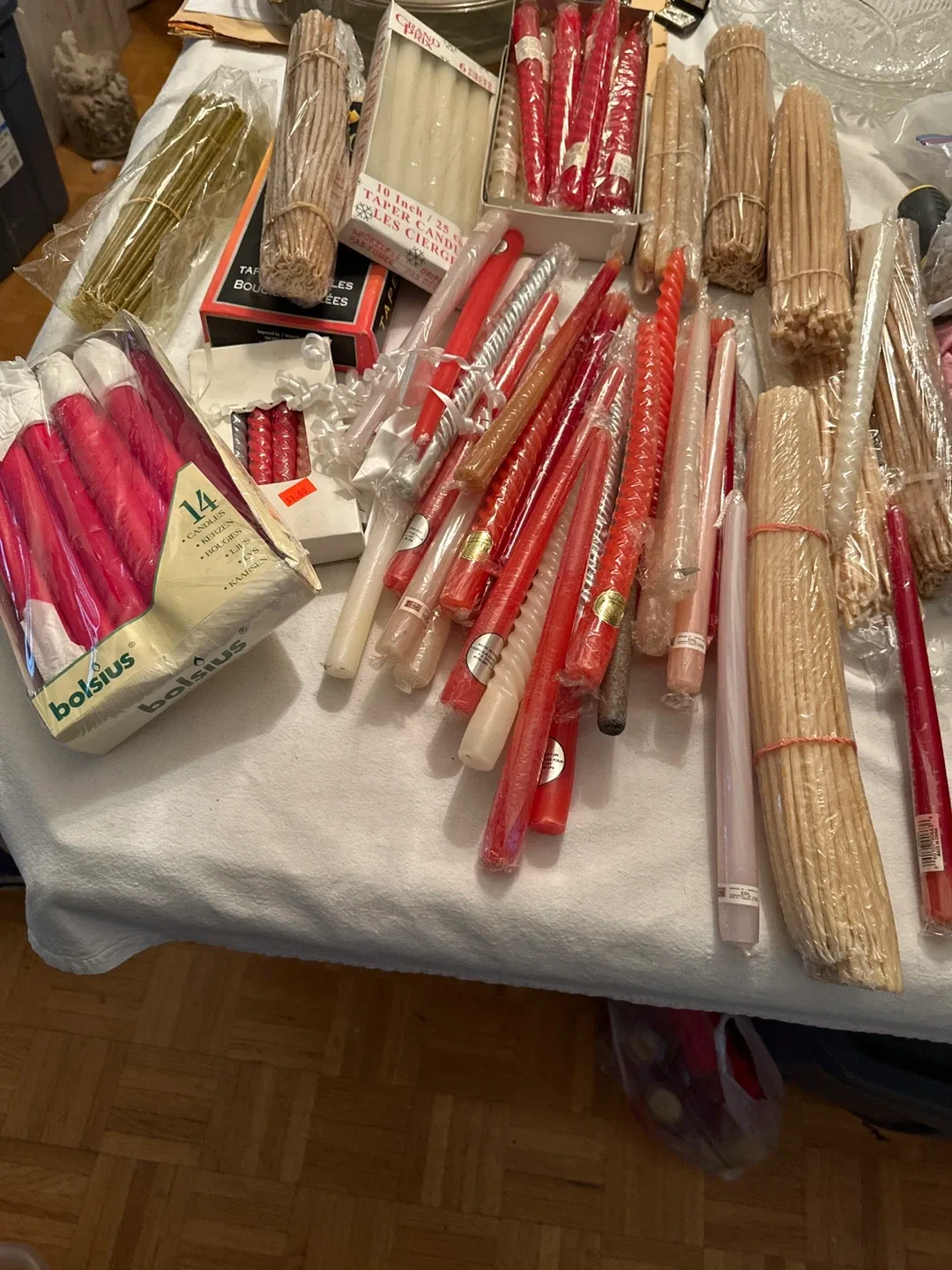 Assorted Candles - Taper, Twist, and Bundled