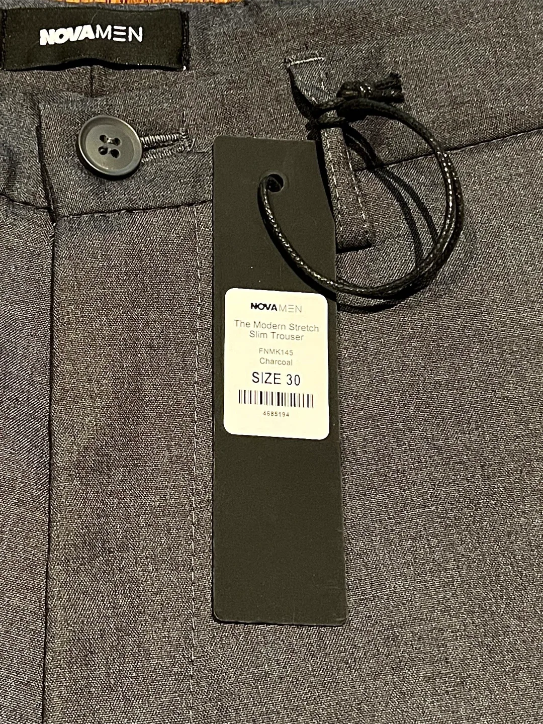 NOVAMEN Modern Stretch Slim Trouser - Size 30 image indicator(3)