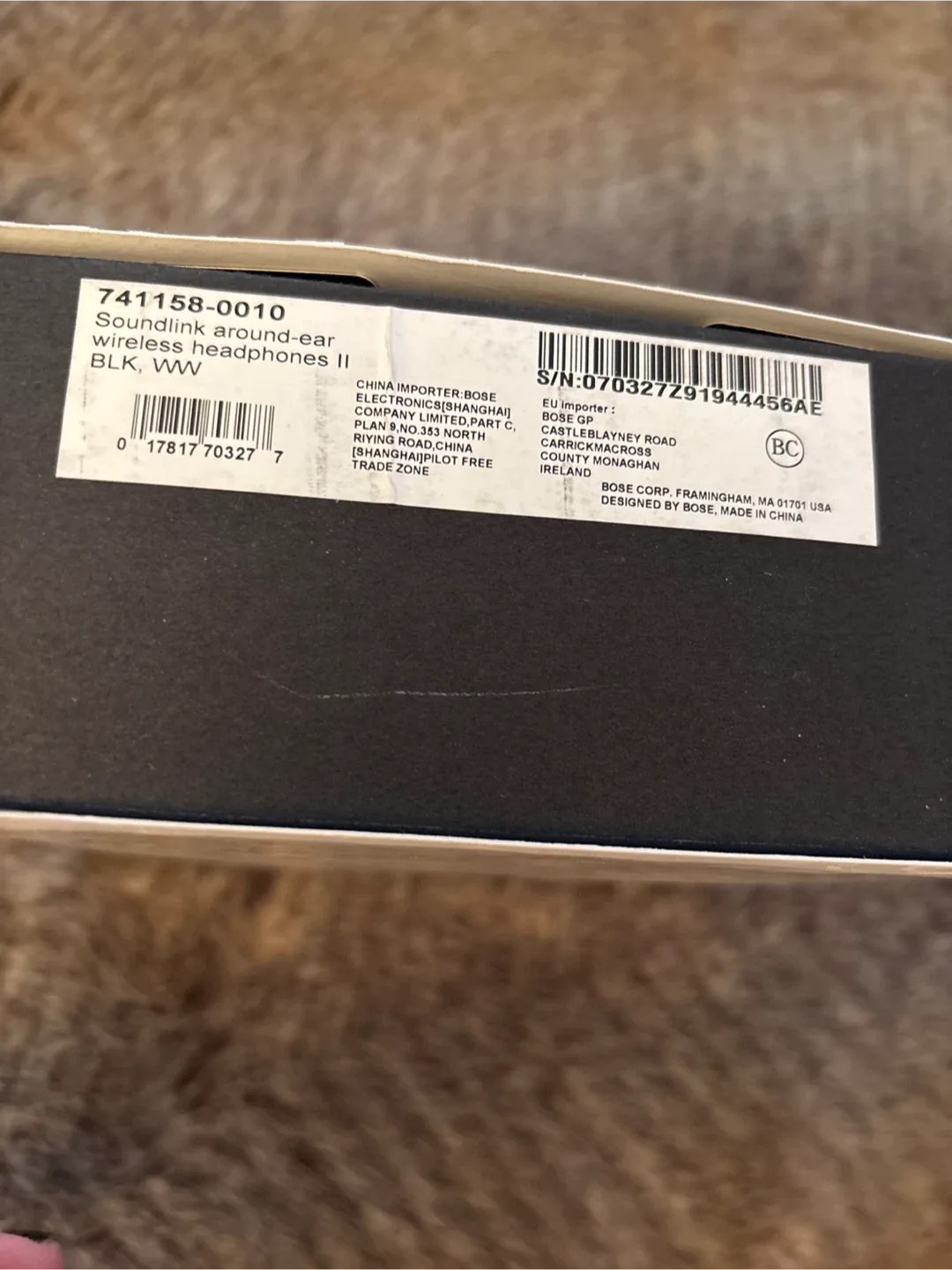 Bose Soundlink Around-Ear Wireless Headphones II - Black image indicator(3)