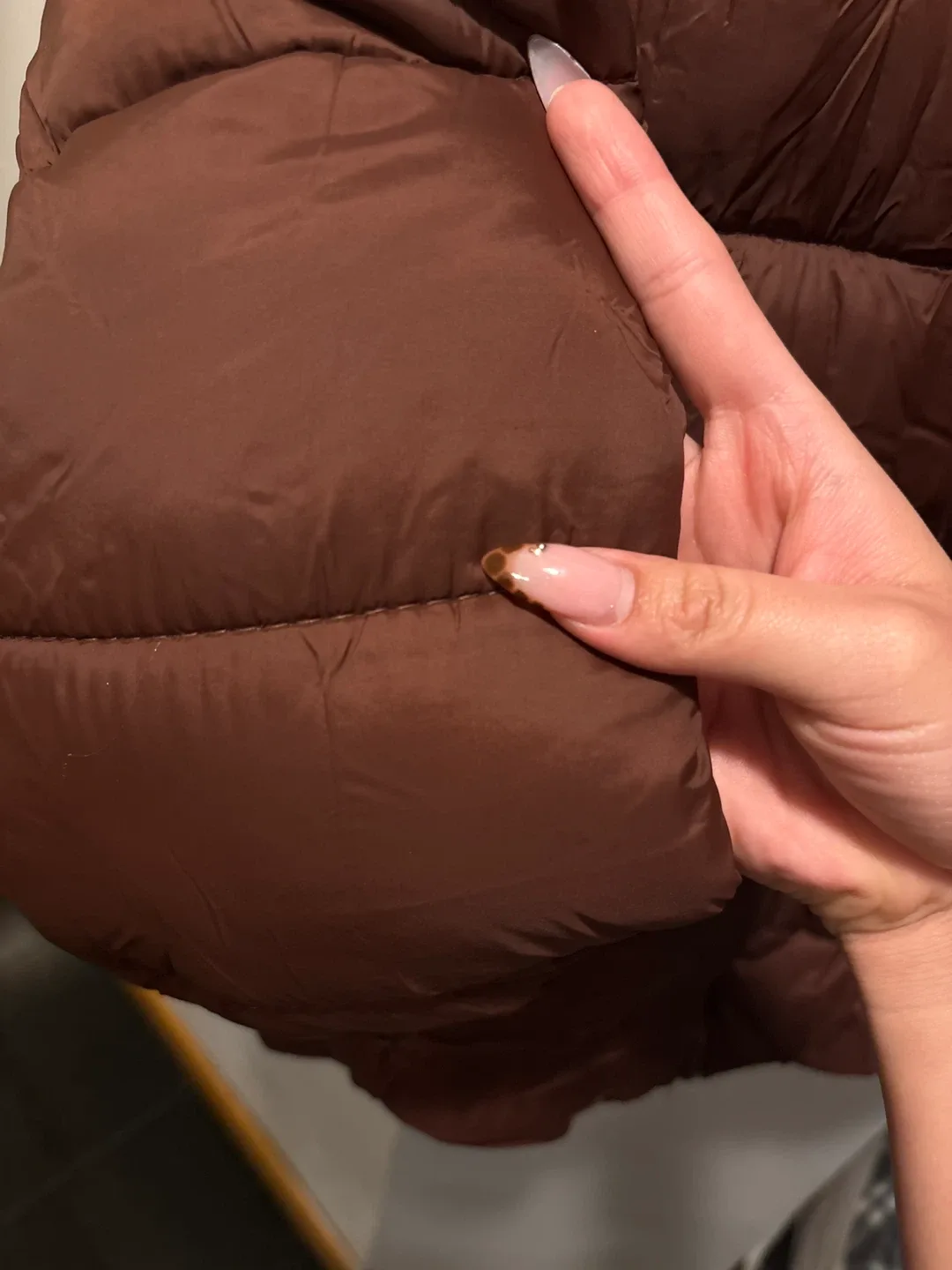 Forever 21 Men's Brown Puffer Jacket - Size L image indicator(3)