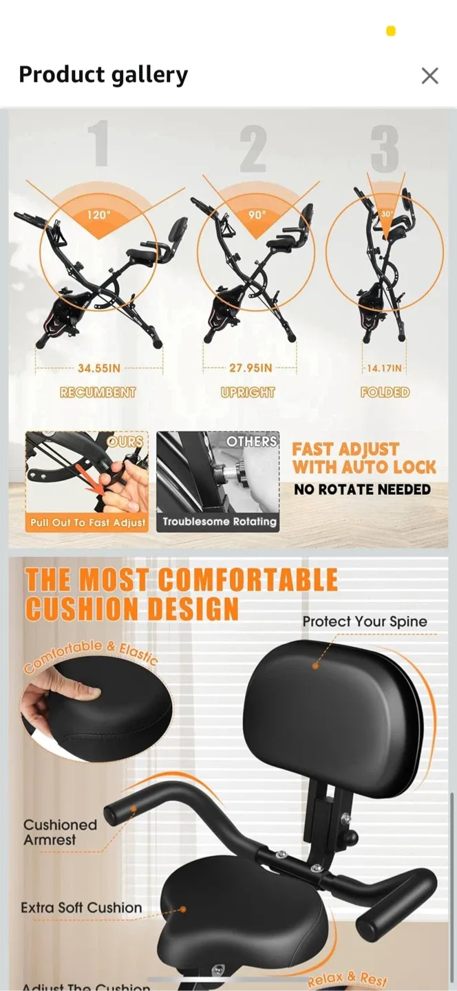 5-in-1 Exercise Bike - Whole Body Workout