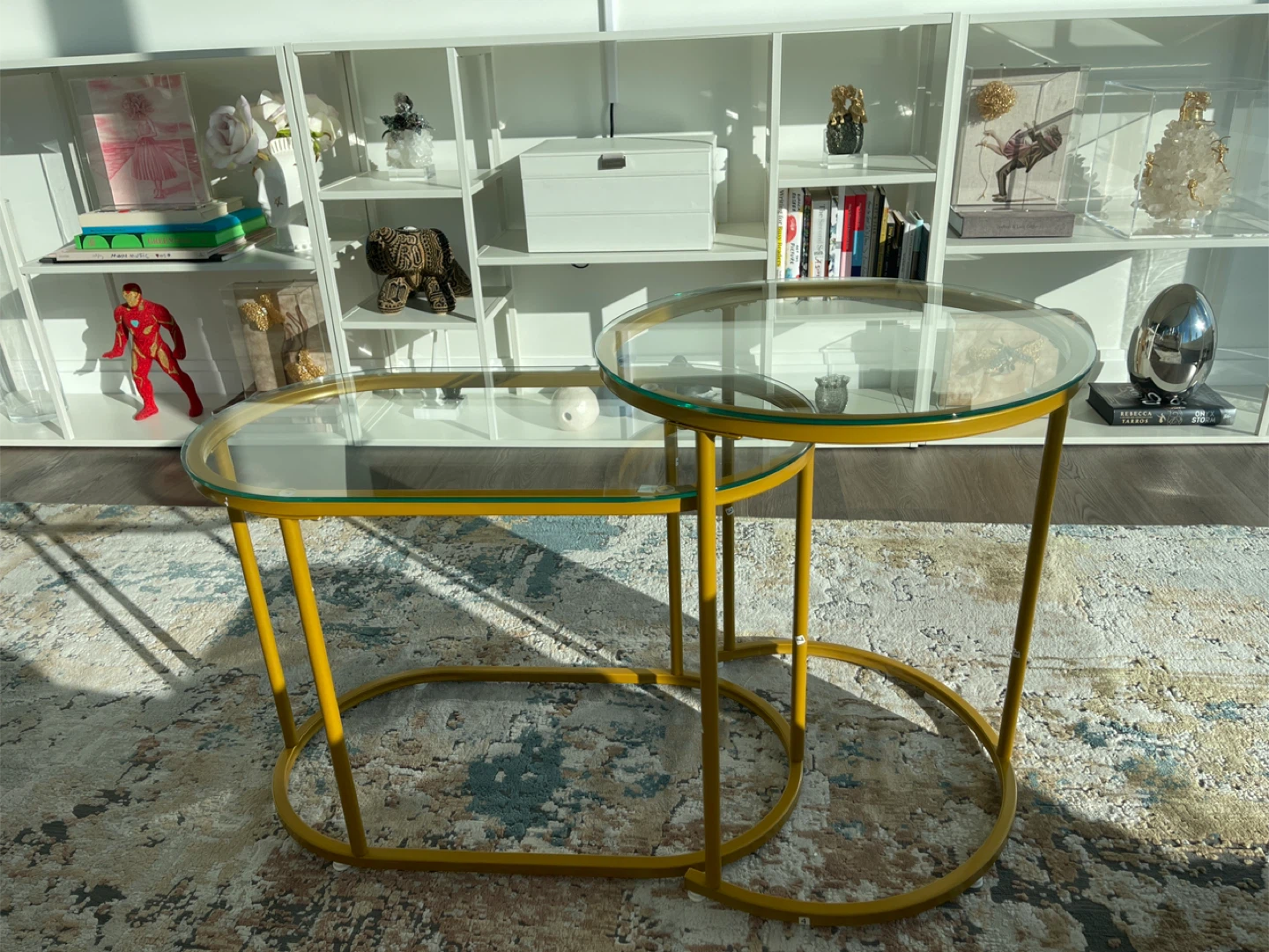 Giantex Gold Nesting Coffee Tables