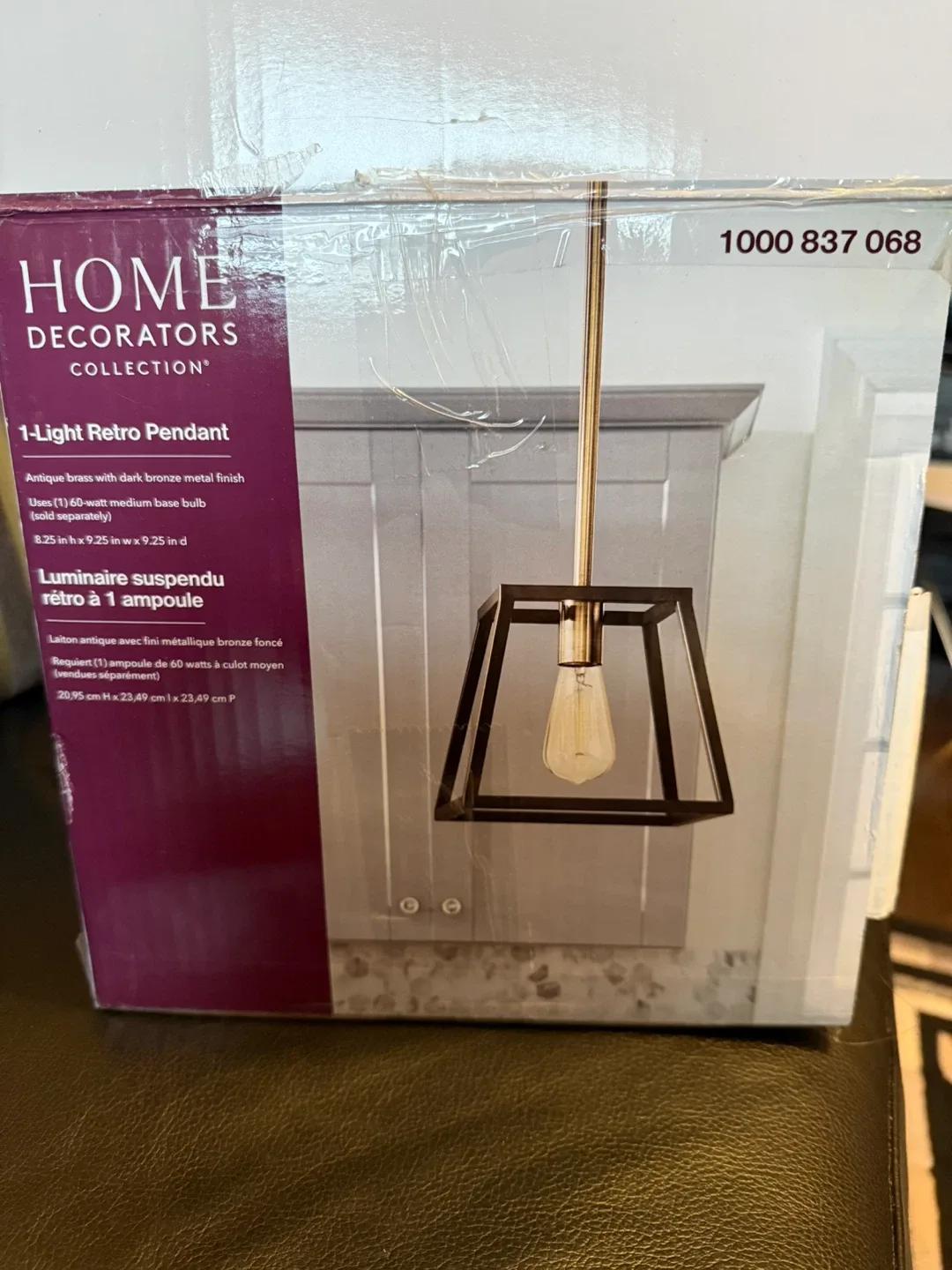 Home Decorators Collection 1-Light Retro Pendant