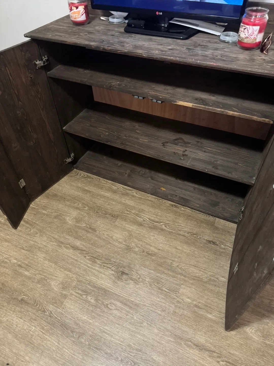 Dark Brown Wooden Cabinet image indicator(2)