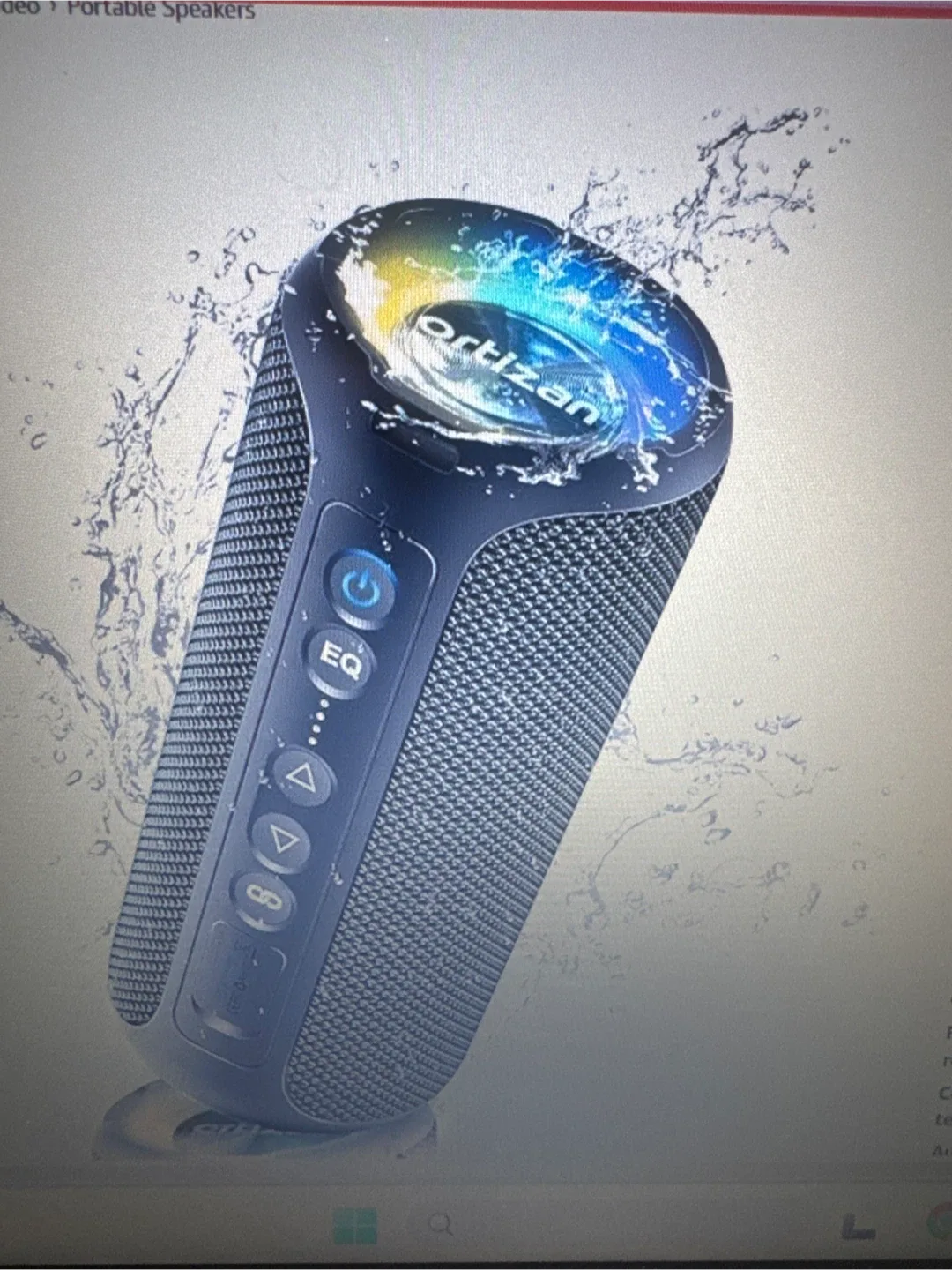 Ortizan X8-pro Bluetooth Speaker - Portable & Waterproof