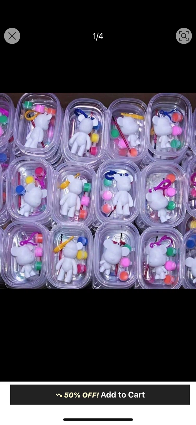 DIY Bear Figurine Painting Kit - Fun Craft!