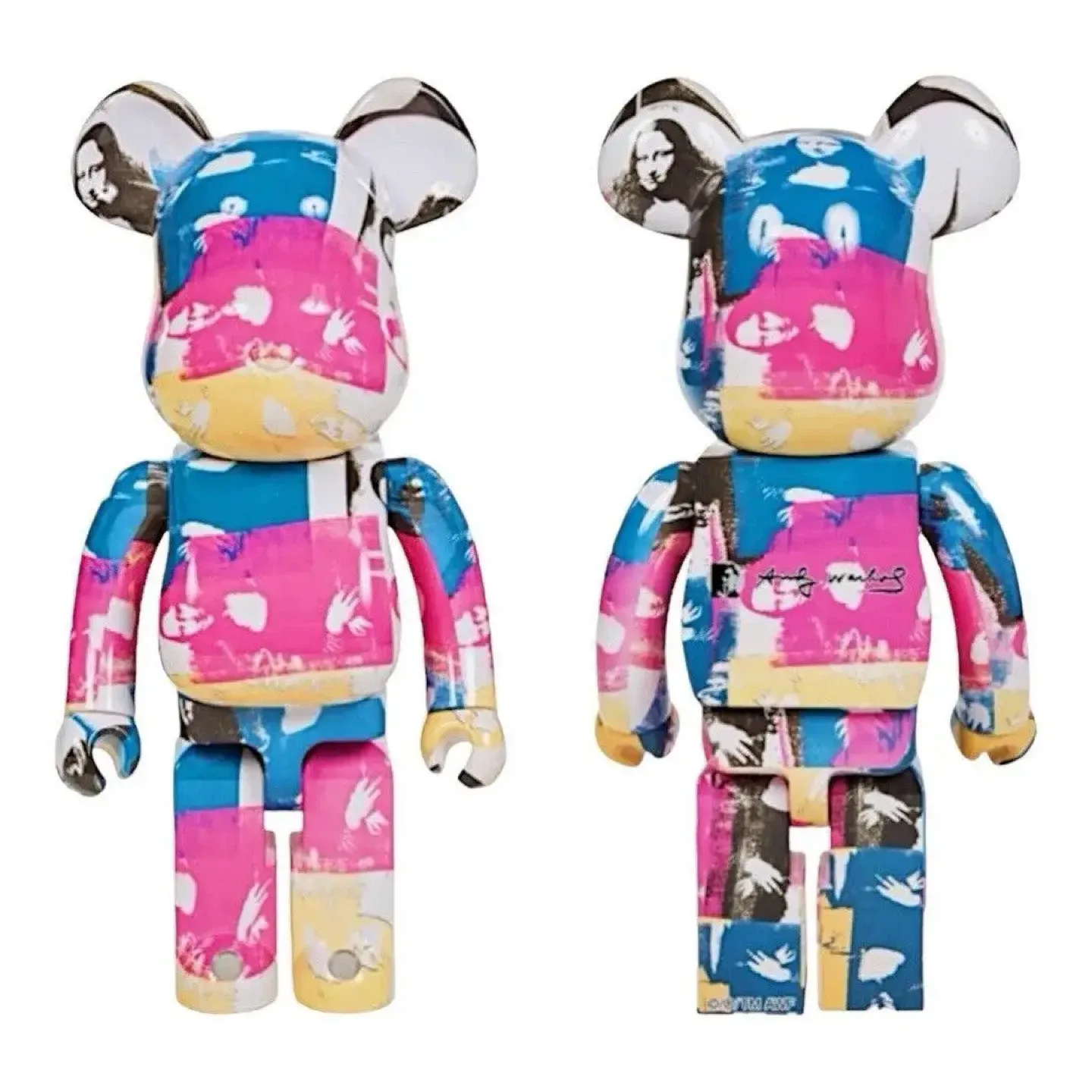 DCON 2019 ANDY WARHOL MONA LISA COLOURED 1000% BEARBRICK
